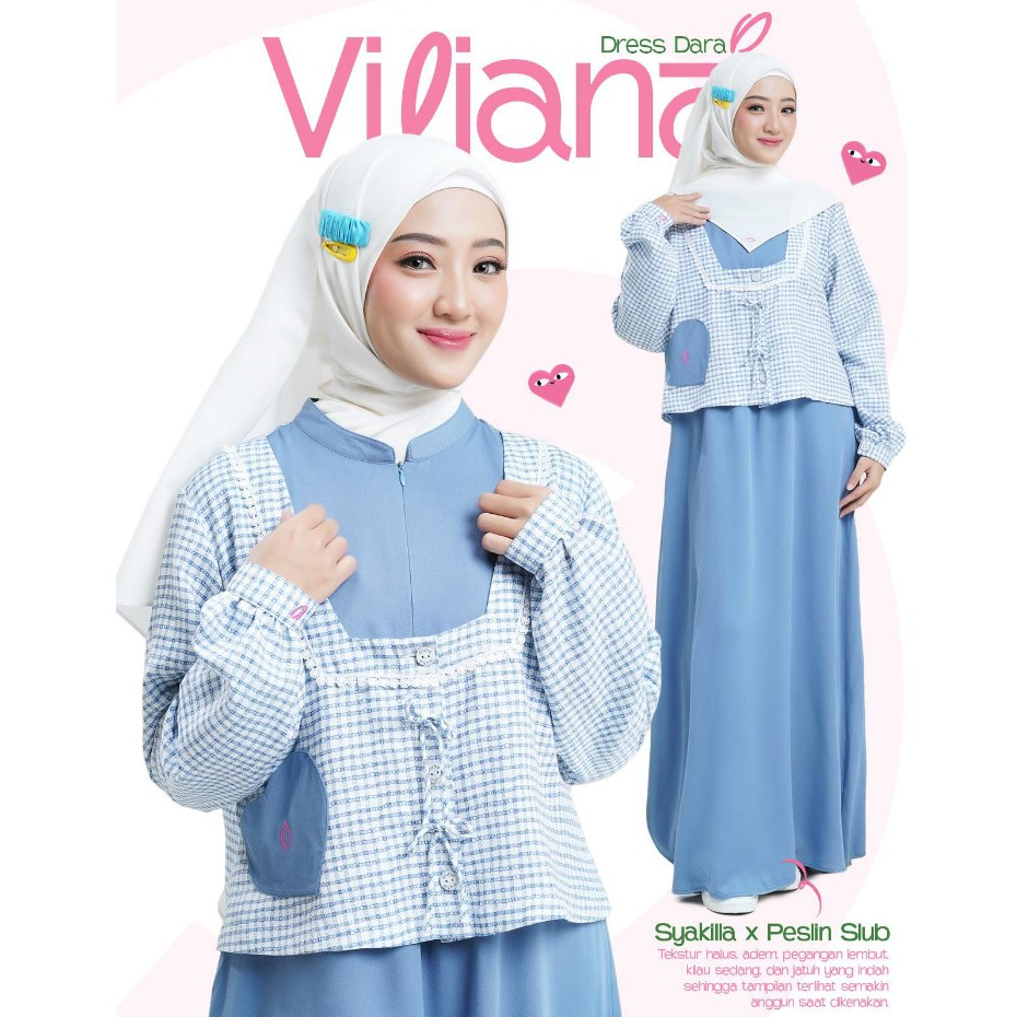 Gamis Remaja Rabbani - Dress Dara Viliana