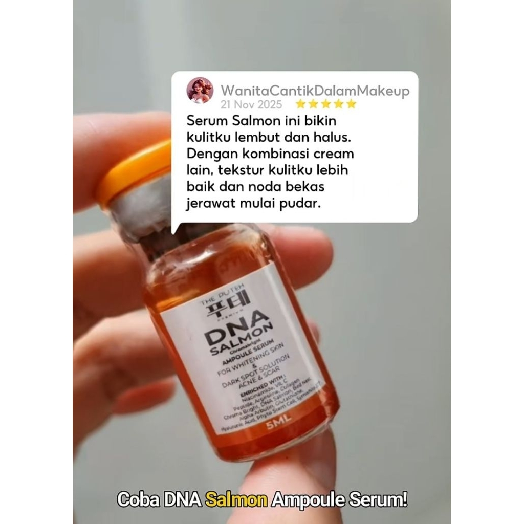 BPOM SALMON DNA AMPOULE SERUM MTS/DERMAPEN/DERMAROLLER