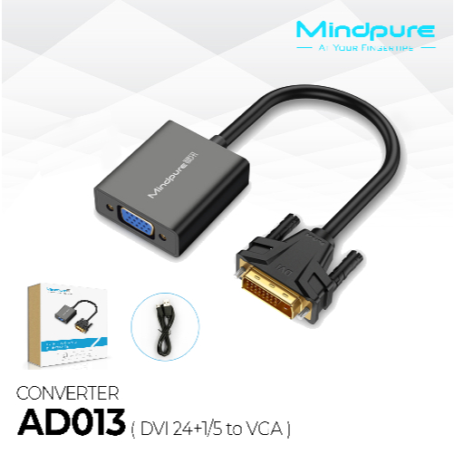 Mindpure DVI to VGA Converter 24+1 Adapter