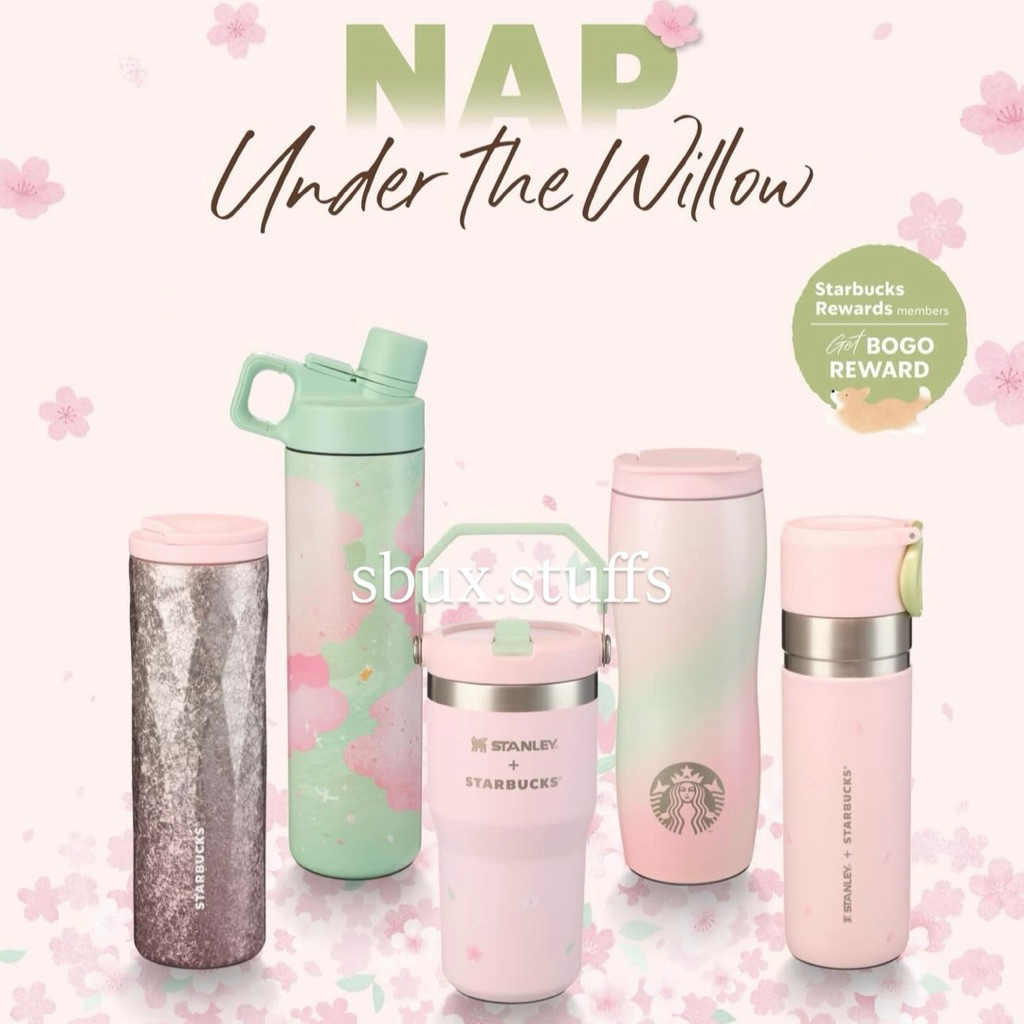 Original Starbucks Tumbler Spring Sakura Nap Under The Willow Chako Lab Pink Purple Trenta Cherry Bl