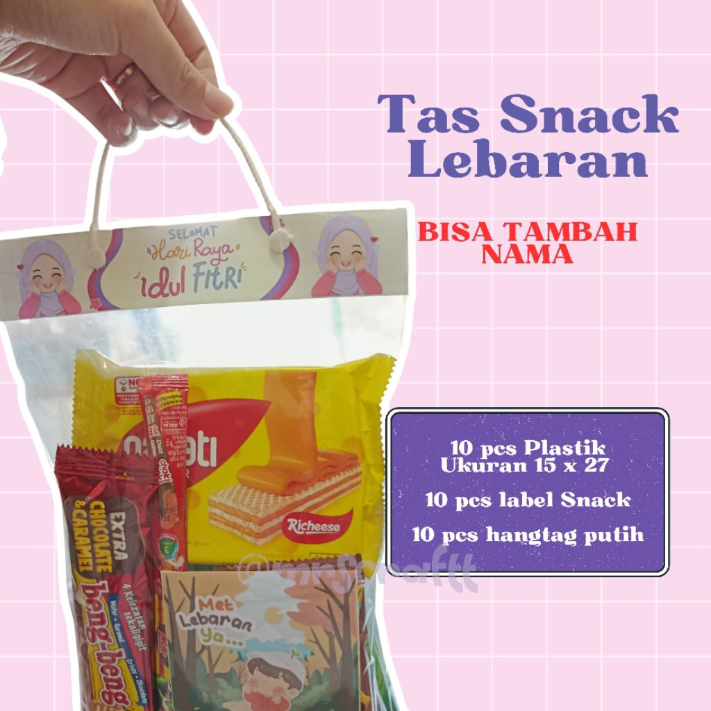 TAS SNACK | TAS SNACK LEBARAN | TAS SNACK LUCU ISI 10PCS