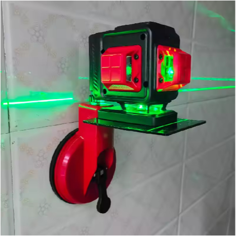 AG 12-Wire green light high-precision new outdoor wall infrared laser level meter suction cup level 