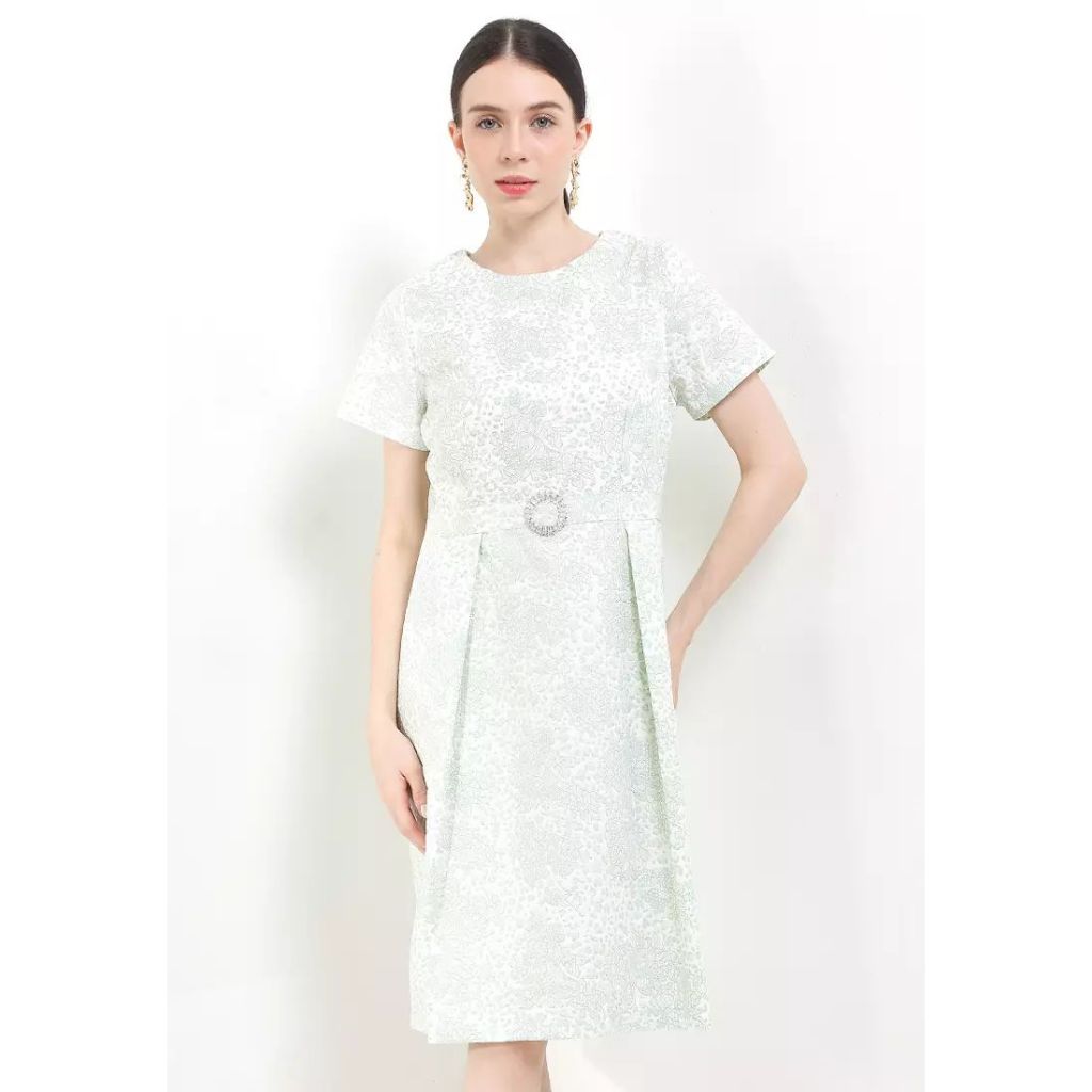 Eprise  Dress Lengan Pendek GREEN AE02A | Dress Terusan Wanita Casual