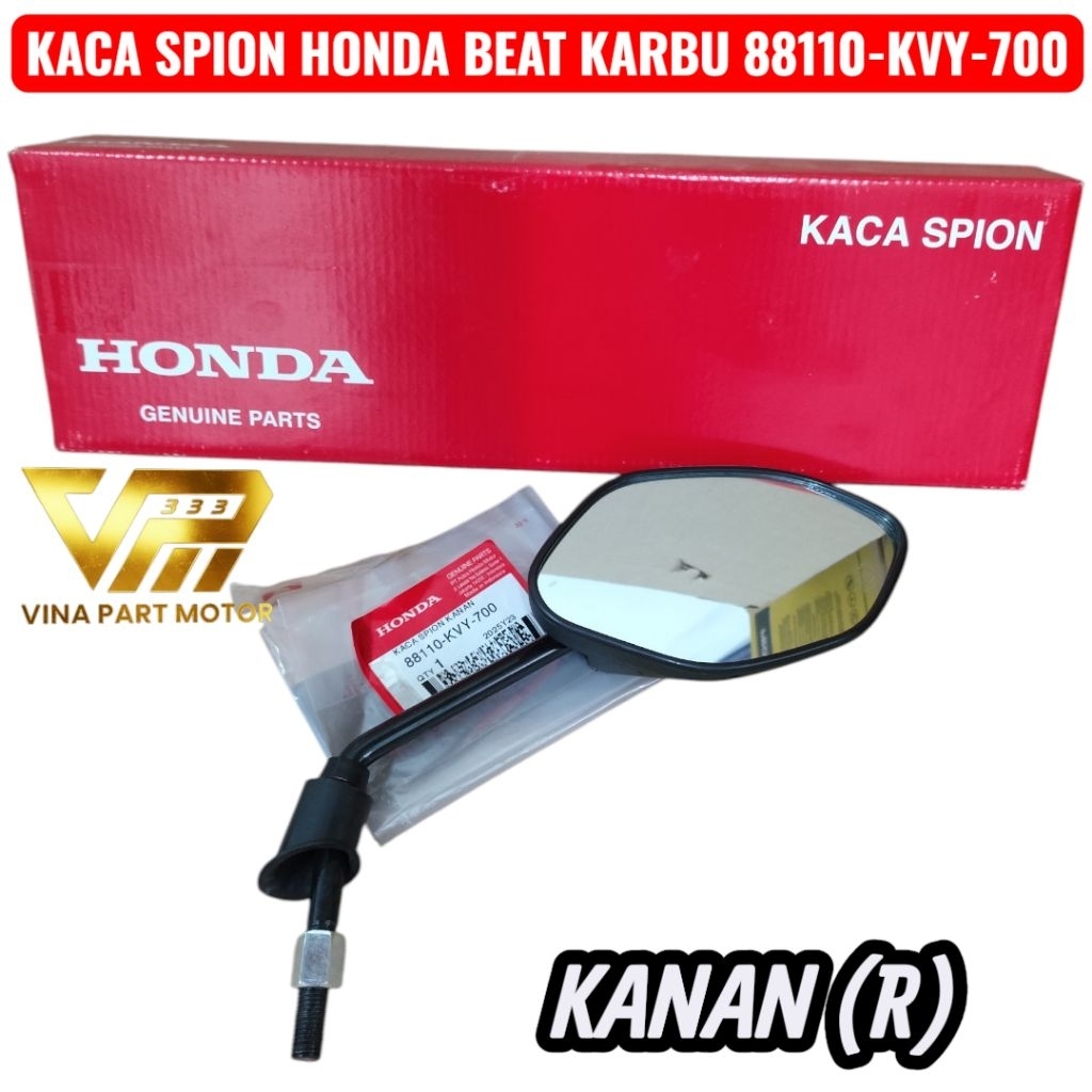 88110KVY700 Kaca Spion Kanan Honda BeAT Karbu Lama 2008 - 2012 Original