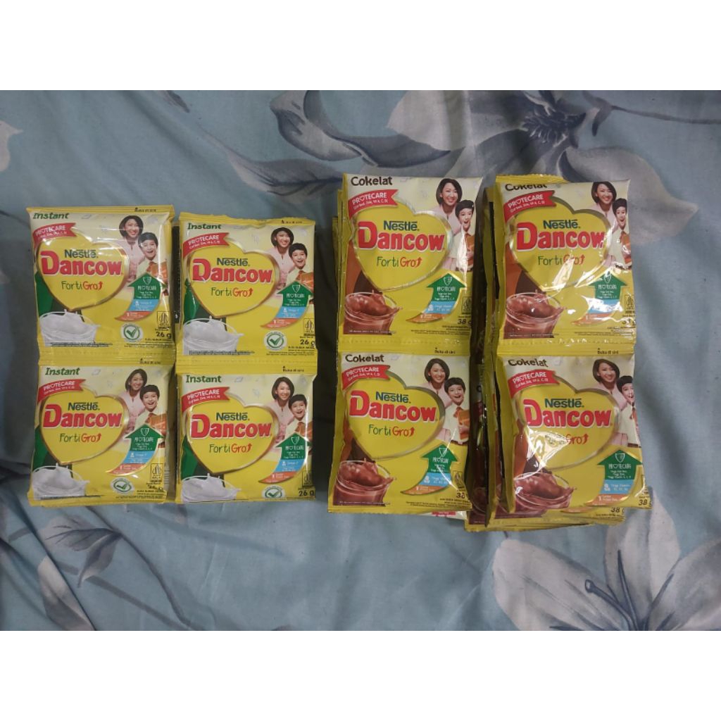 Dancow coklat sachet 1 renceng|| Dancow fortigrow sachet