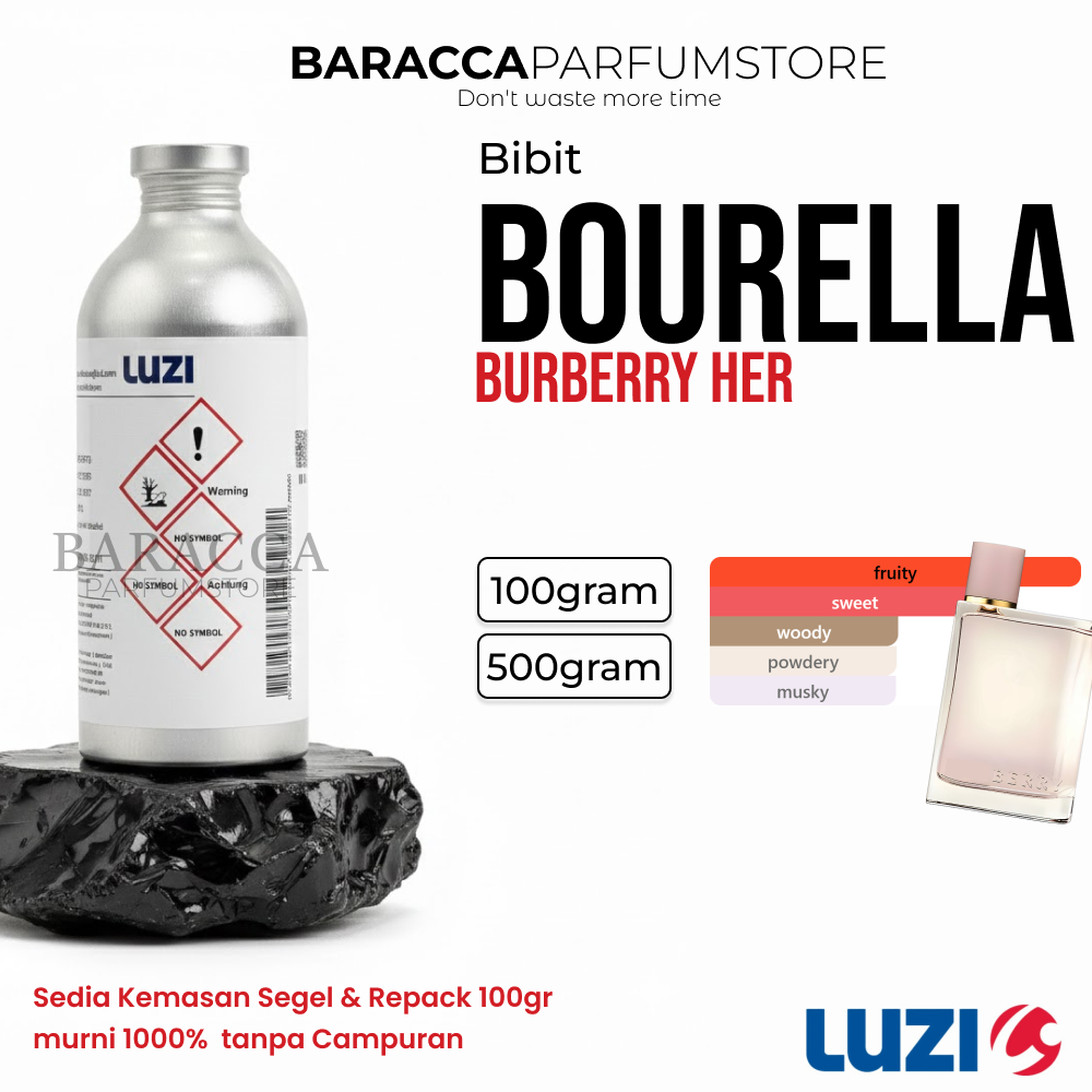 LUZI BOURELLA - BIBIT PARFUM BURBERRY HER - SEGEL & REPACK 100G