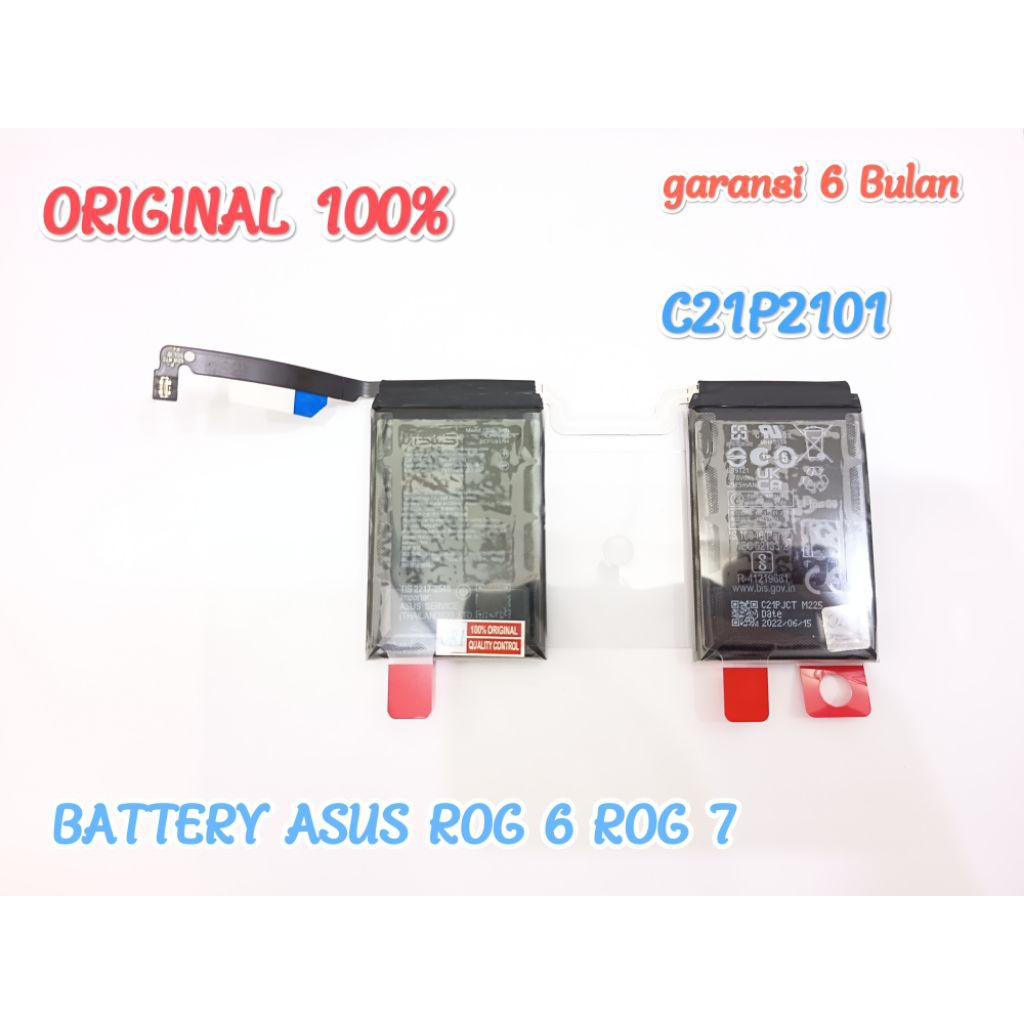 Asus Battery Rog 6 6d 6 Pro Rog Phone 7 Ultimate C21P2101 Original

