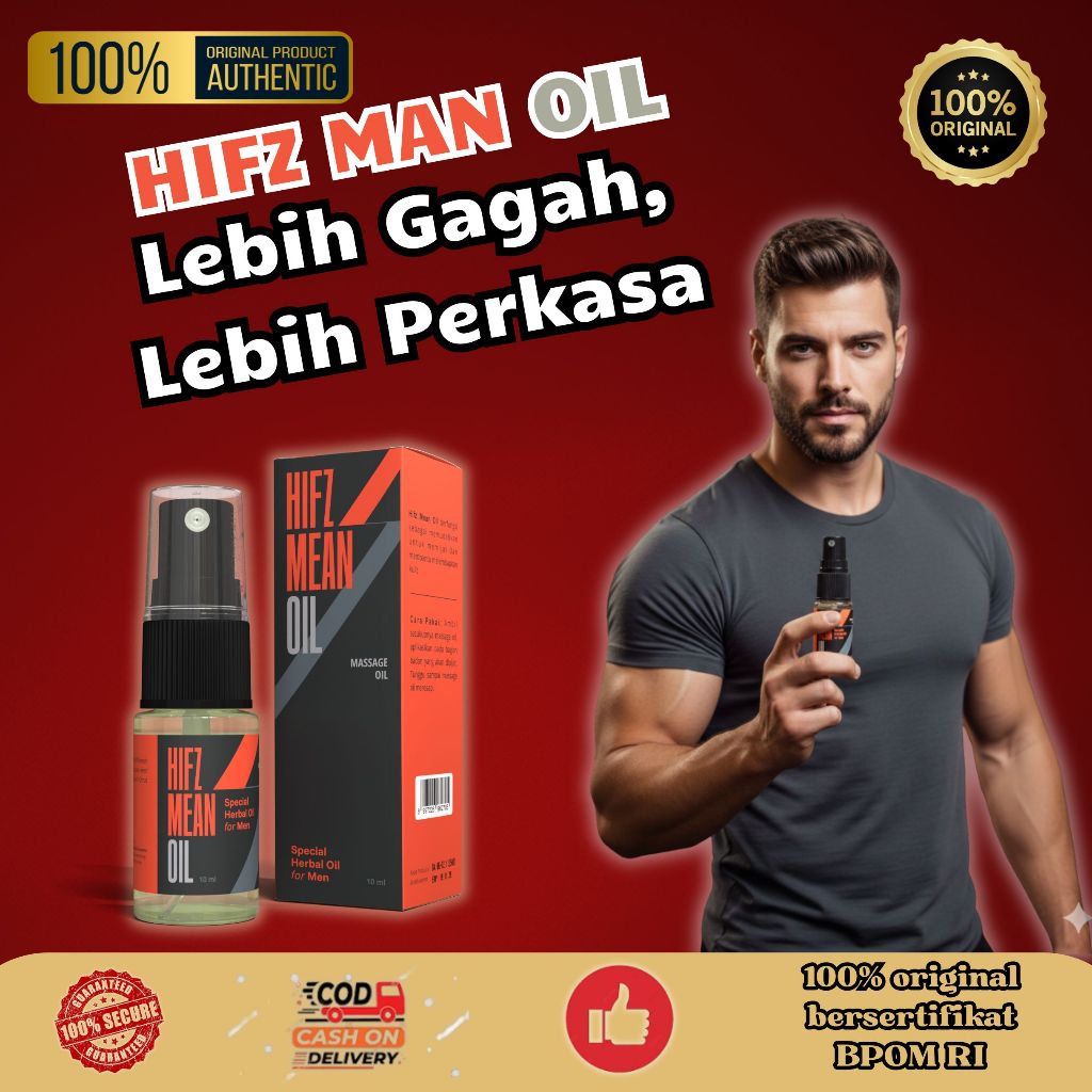 HIFZ MAN OIL Gold Edition - Serum Urut Pria High Quality Vitality & Endurance