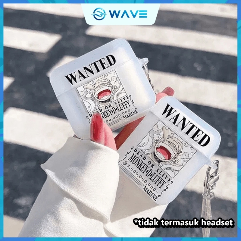 Case Airpods Karakter Luffy Warning Cover Silicone Gen 1 2 3 Pro inpods i12 i13