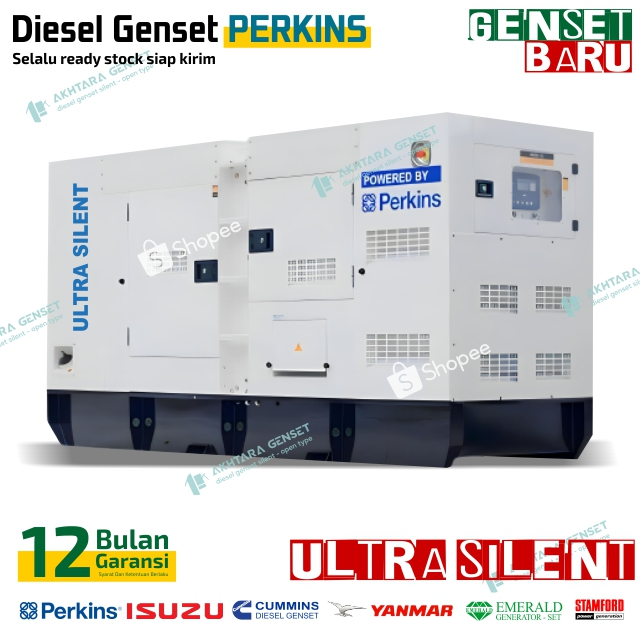 Silent Genset PERKINS STAMFORD 350 Kva - Jual Jenset 350 Kva PERKINS STAMFORD Silent Type
