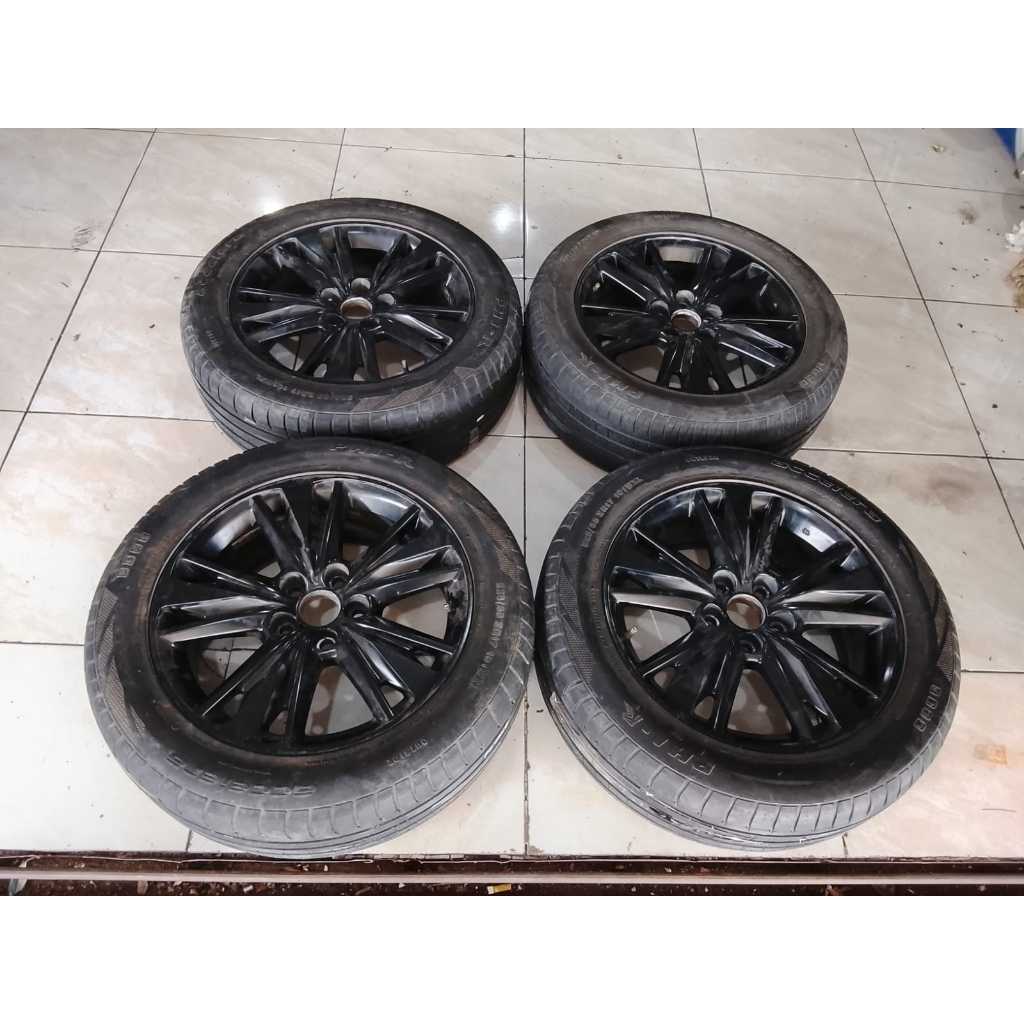 VELG MOBIL RACING SIMBA HSR RING 17 LEBAR 6,5 LUBANG BAUT PCD 5X114 + BAN ACCELERA 215 55 R17 PELEK 