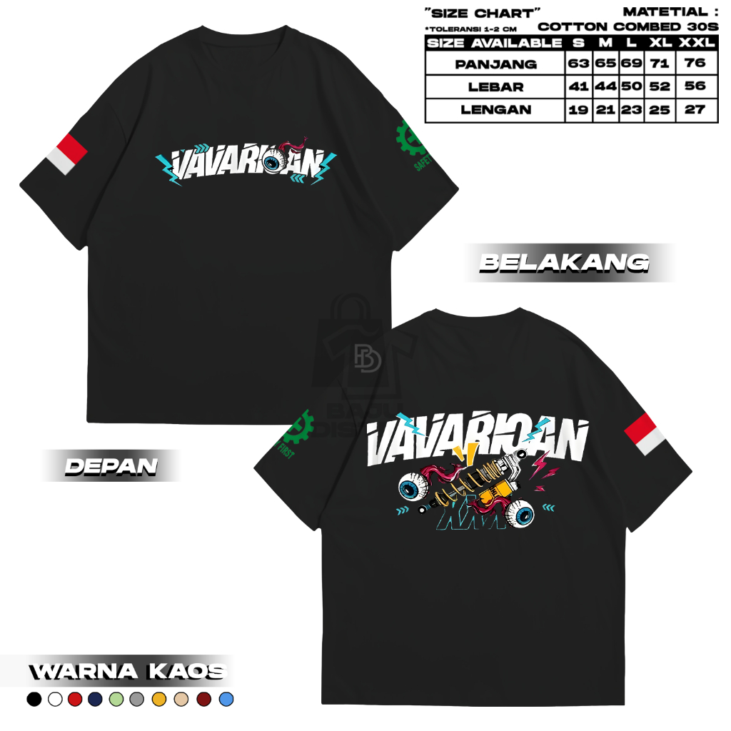 KAOS DISTRO VAVARIOAN - Kaos pria vavarioan - Baju Kaos Pria - Kaos Kece - Kaos Distro Pria - Kaos P