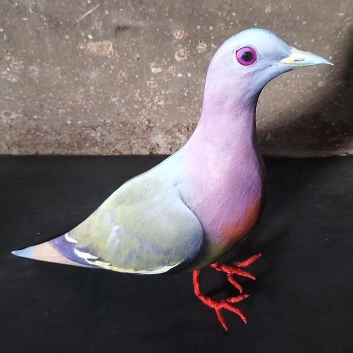 Jontrot patung burung punai / boneka dekoy manuk walik mirip aslinya