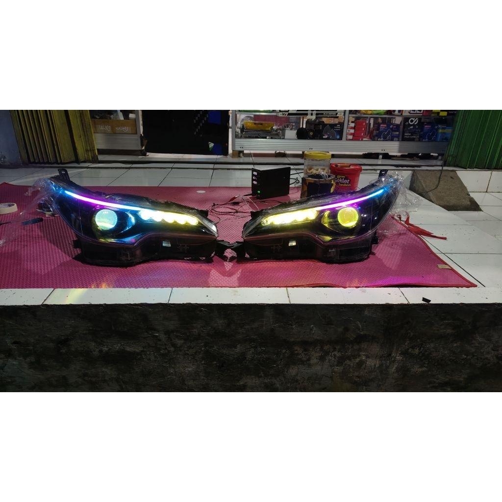 Headlamp Biled Fortuner VRZ 2016-2019 AES full RGB