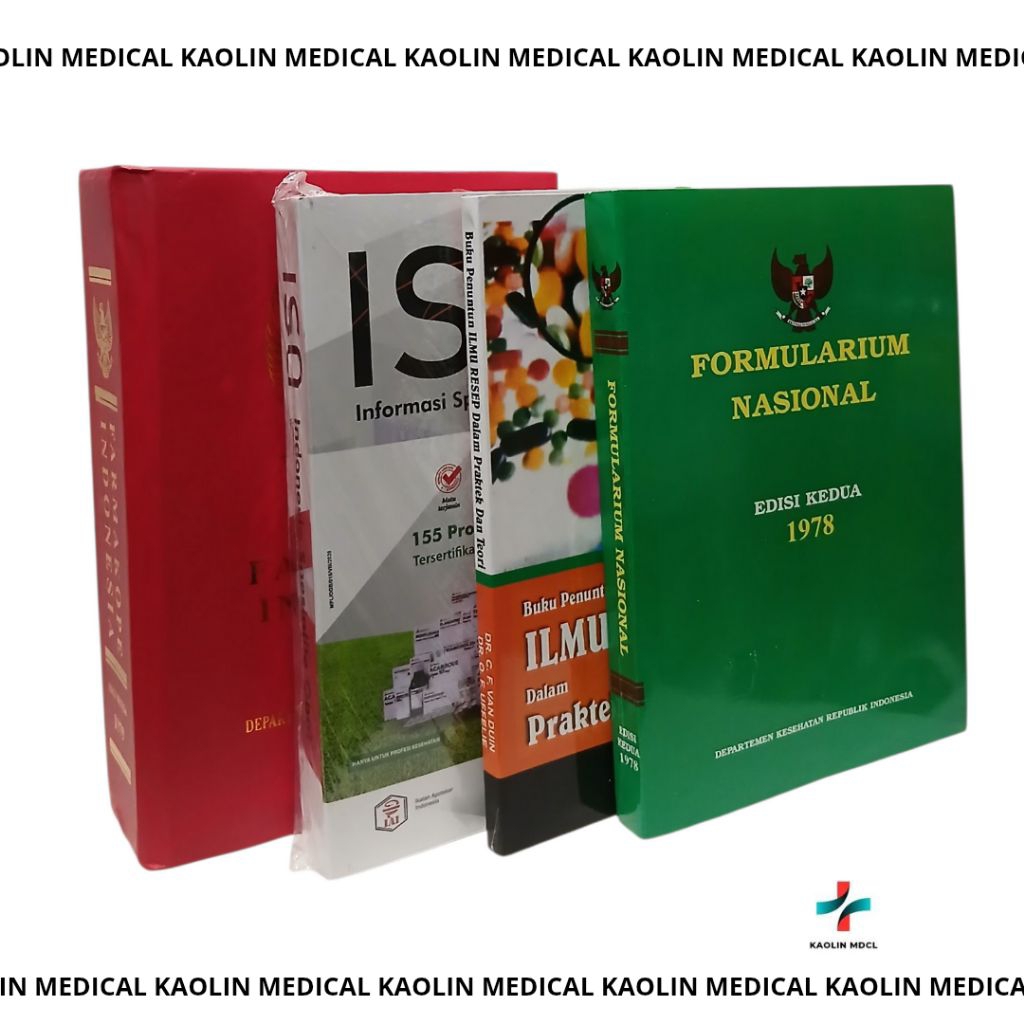 PAKET 4 BUKU FARMASI FARMAKOPE INDONESIA 3, FORNAS, ISO OBAT, ILMU RESEP VANDUIN TERMURAH