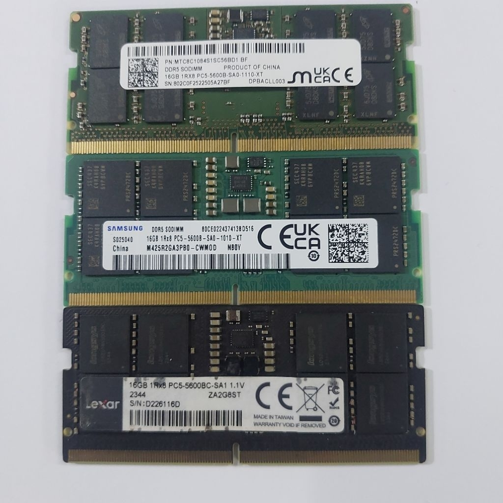 Ram memory memori sodim laptop 16gb ddr5 pc5-5600 murah