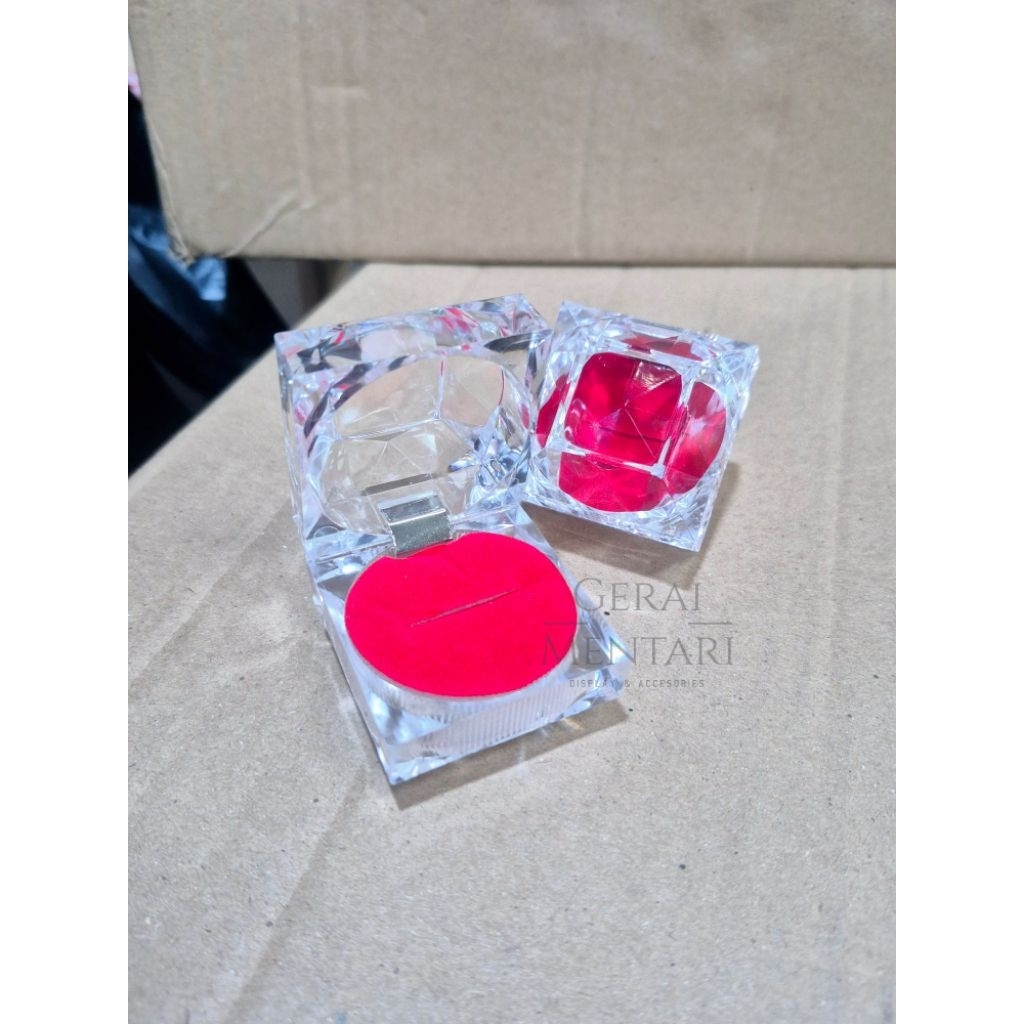 Kotak Cincin Akik tebal isi 1 cincin Single