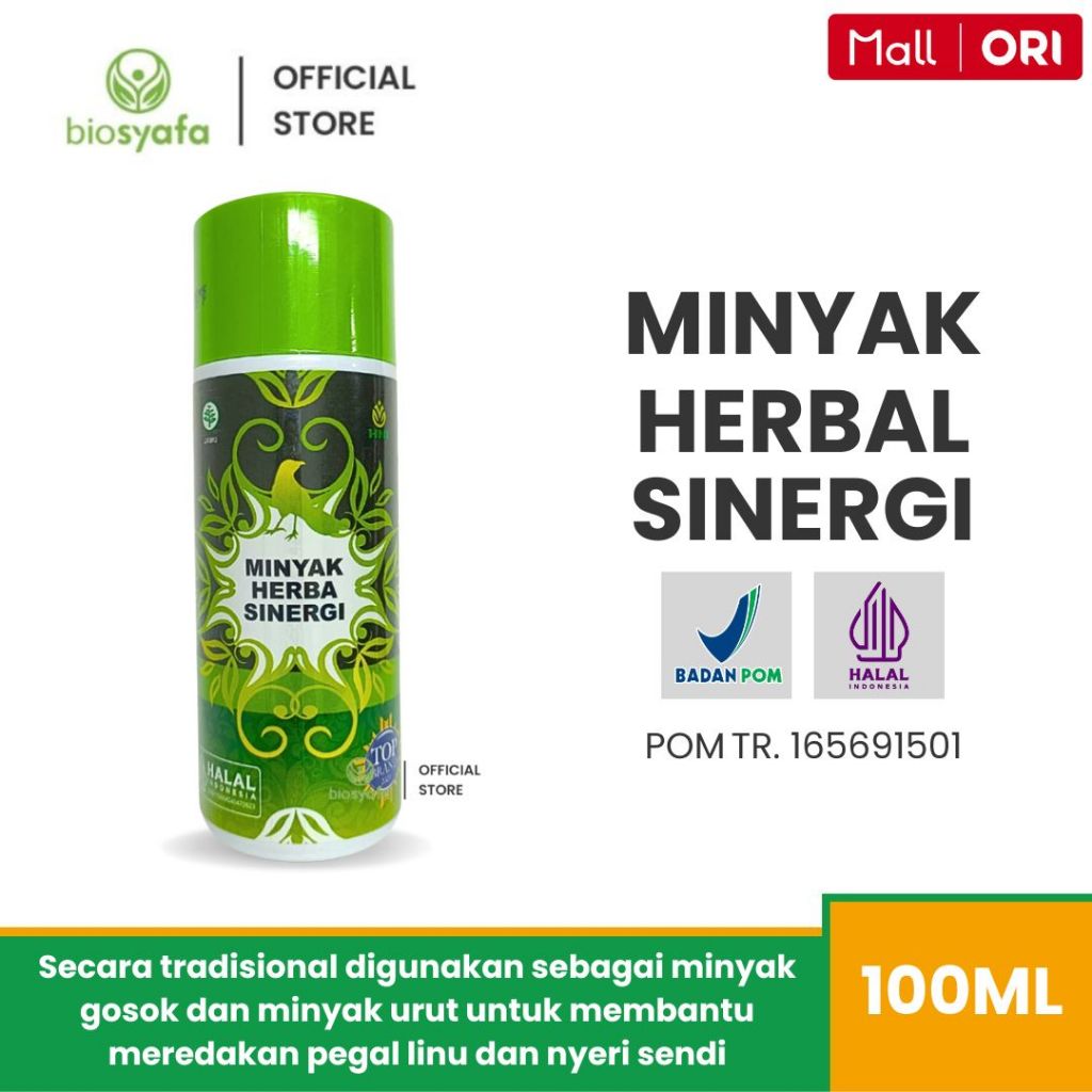 Mhs Minyak But But Minyak Herbal Sinergi HNI HPAI 100ML Minyak Ajaib Asli