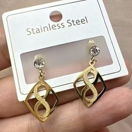 Anting Giwang fashion warna gold | Titanium