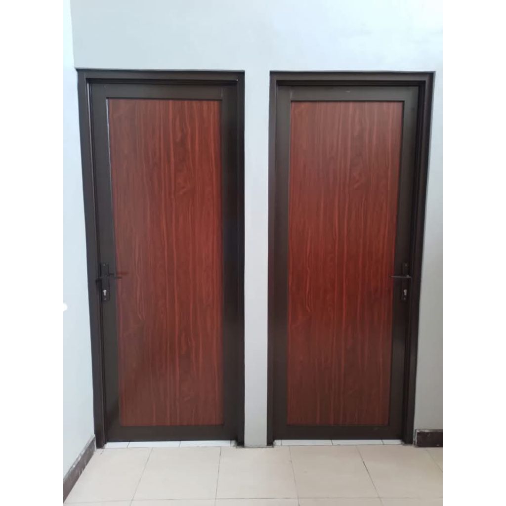 pintu aluminium serat kayu