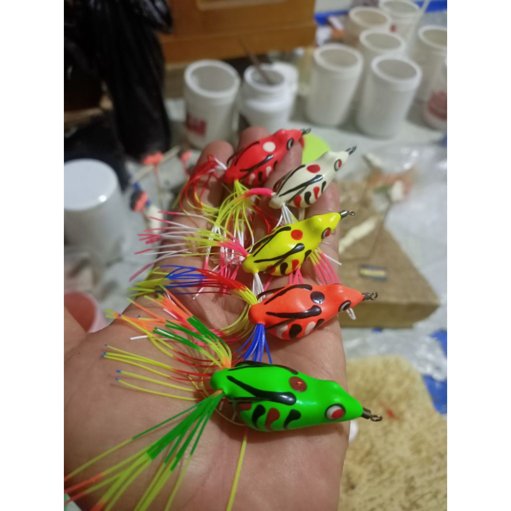 soft frog umpan casting