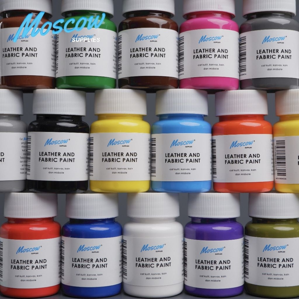 Cat Sepatu, Cat Kanvas, Cat Kain, Cat Sol Sepatu, Cat Lukis Jaket&Sepatu Moscow not Angelus