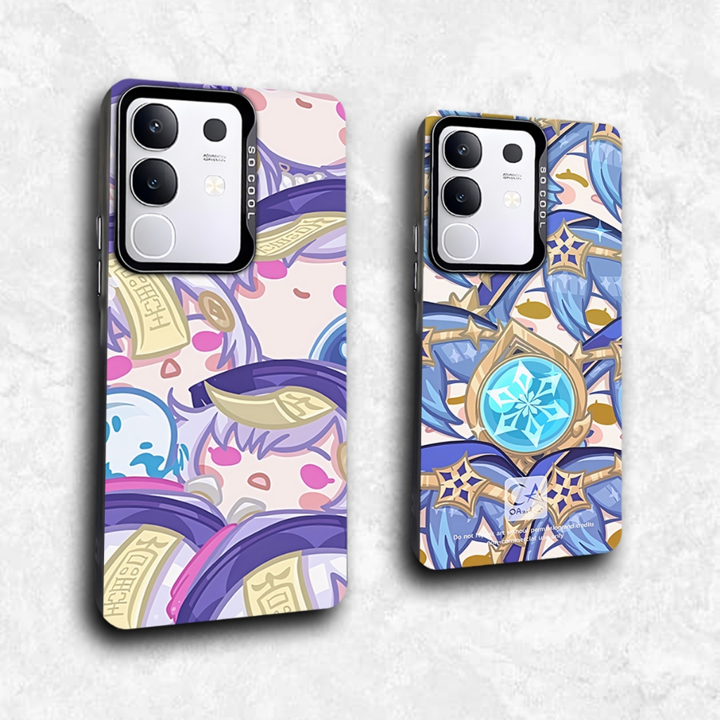 RN47 Karakter Genshin Chibi Case Vivo seri Kompatibel untuk Vivo Y29 4G Y19S V50 V40 V50 Lite V40 Li