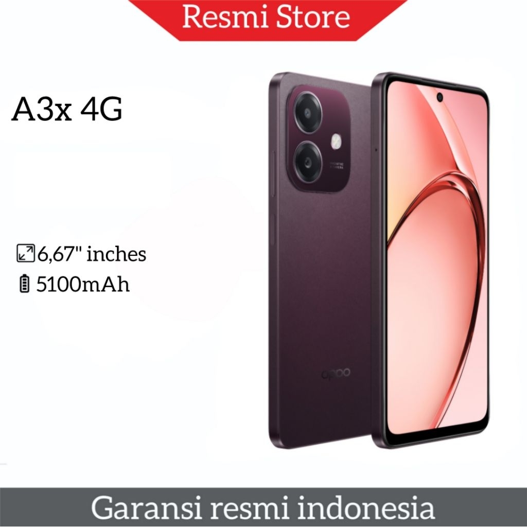 OPO A3X 4/64GB - 4/128GB - 6/128GB GARANSI RESMI OPO