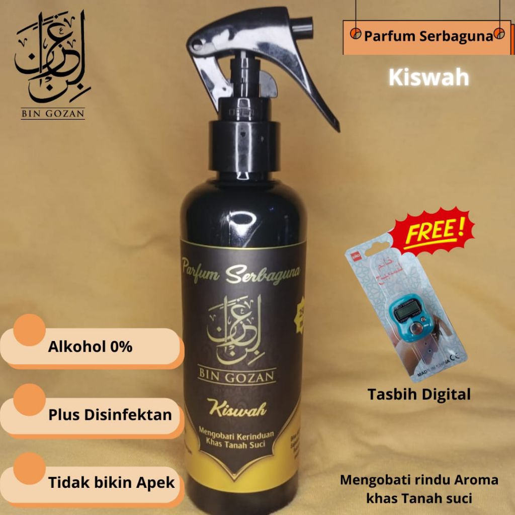 parfum kiswah. Parfum serbaguna bin gozan. Parfum ruangan. parfum sajadah