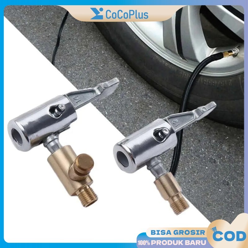 Alat Isi Angin Ban Kepala Pompa Angin Untuk Mengisi Angin Ban Mobil dan Motor di Rumah atau Bengkel 