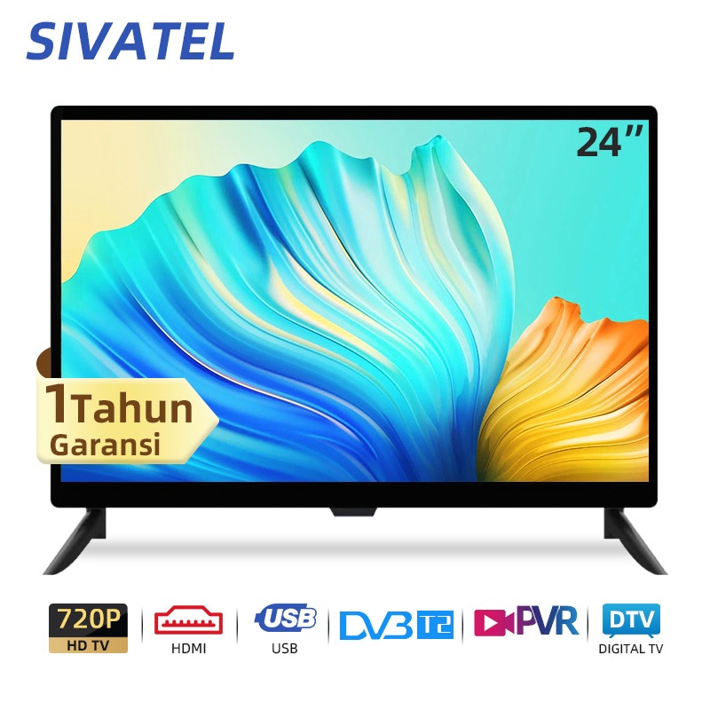 Sivatel TV LED Digital 24 inch 25 inch 22 inch FHD TV LED TV Digital Murah Promo