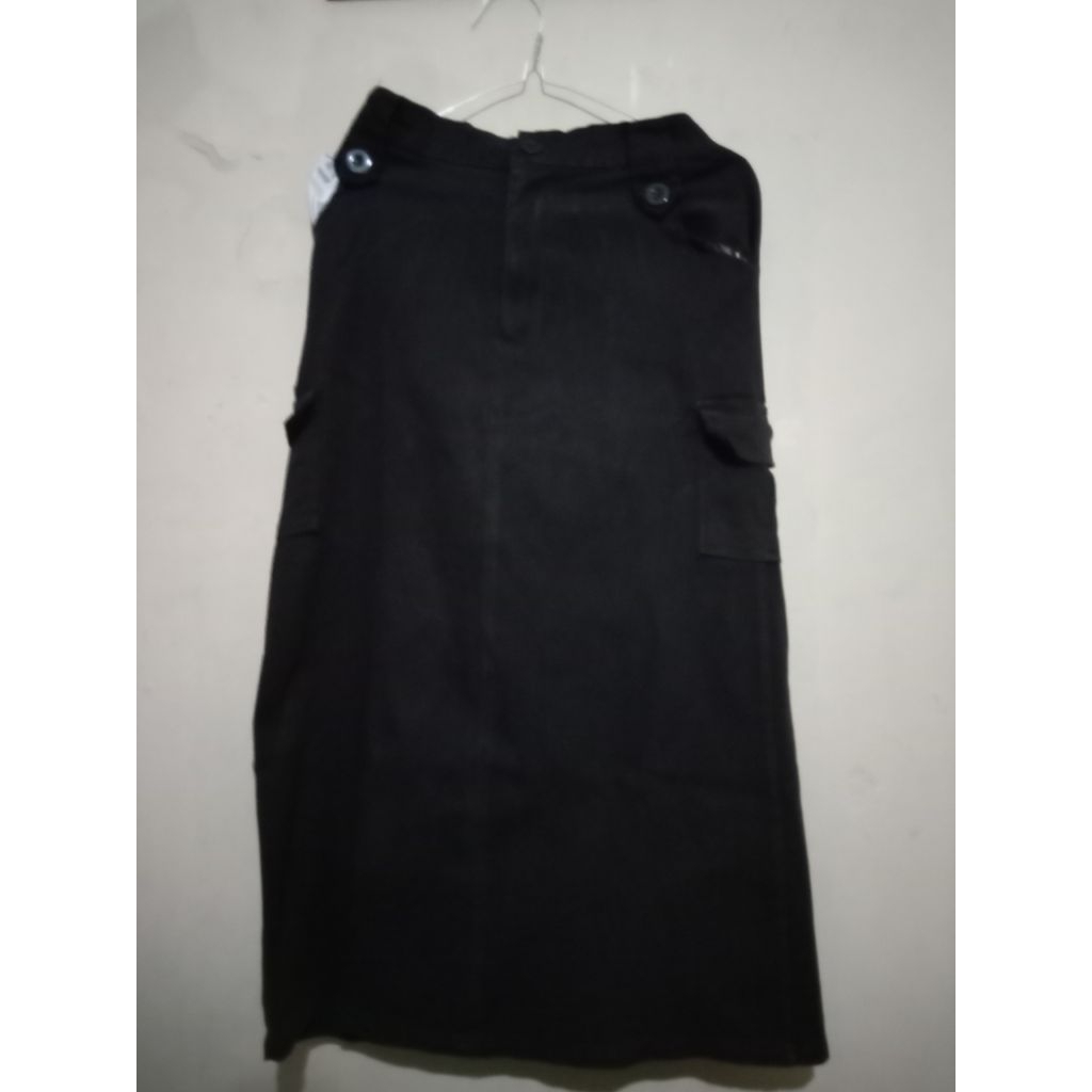 Rok Wanita Saku Samping Rok Cargo Wanita