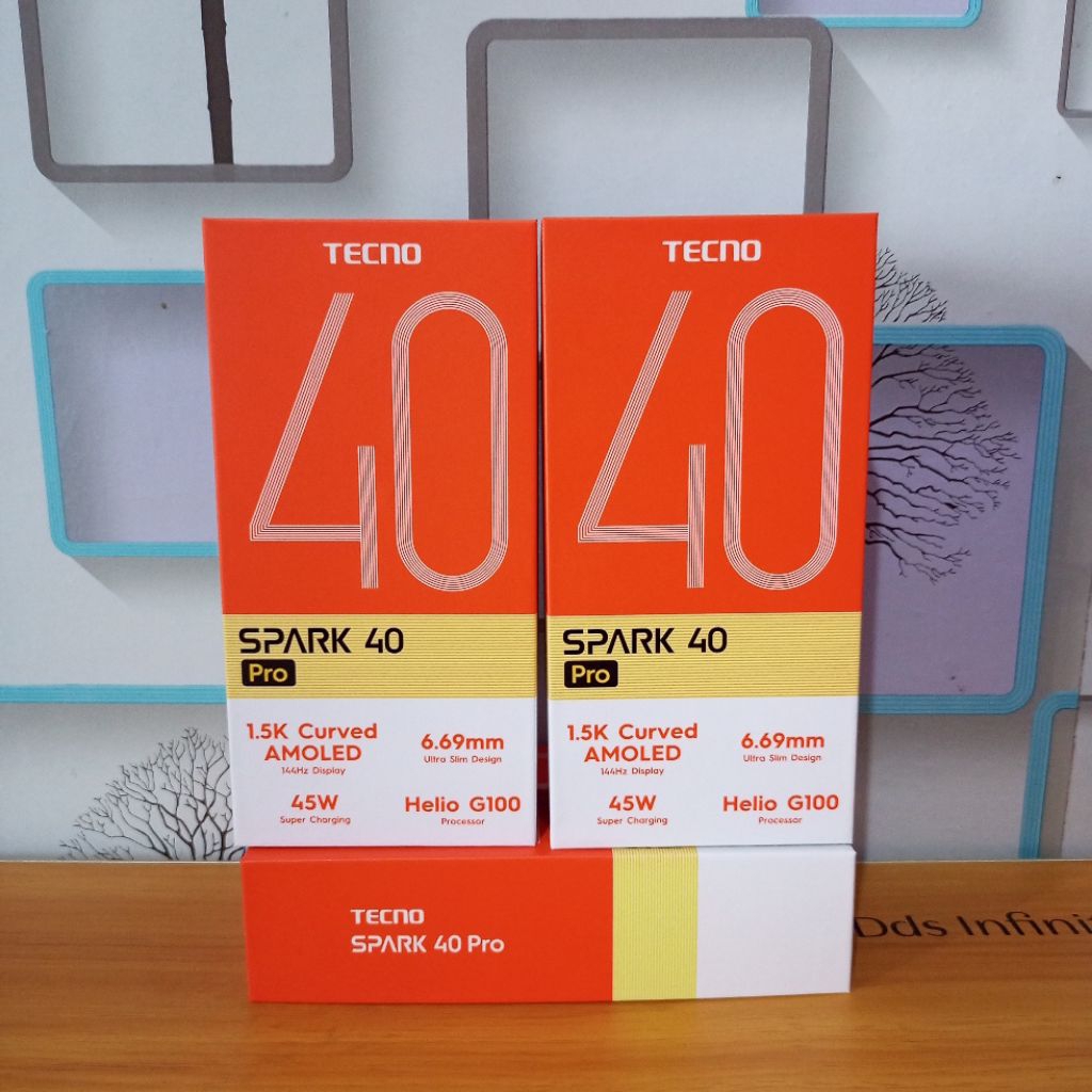 DUS Box kotak hp Tekno SPARK 40 pro asli copotan