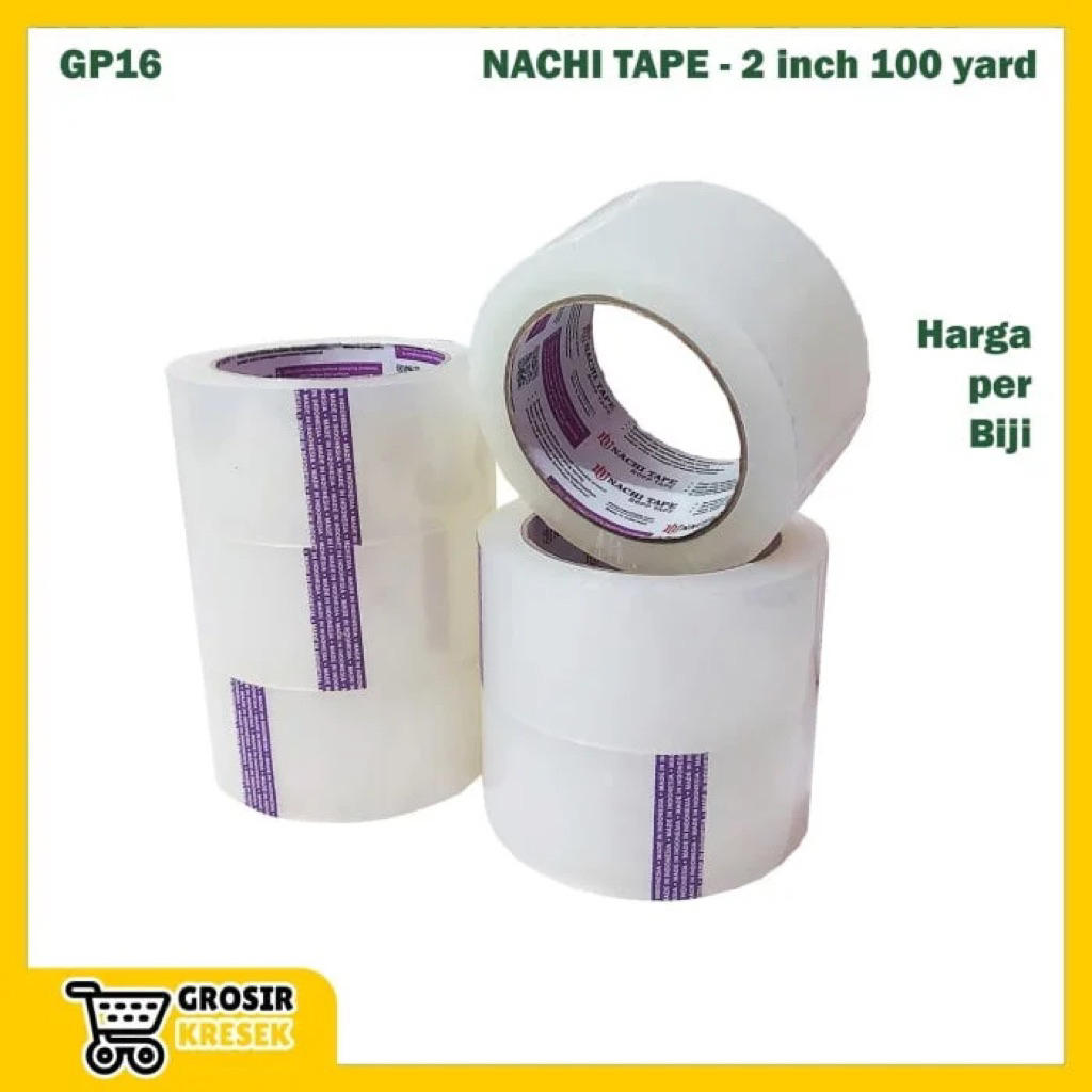 LAKBAN NACHI 48MM 100 YARD 2 INCH LAKBAN BENING LAKBAN COKLAT OPP TAPE ROLL