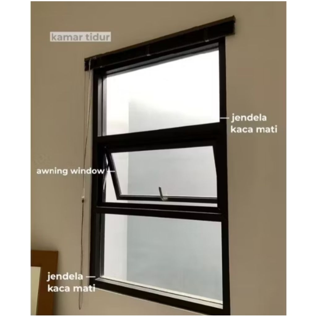 jendela aluminium ukuran  120x50