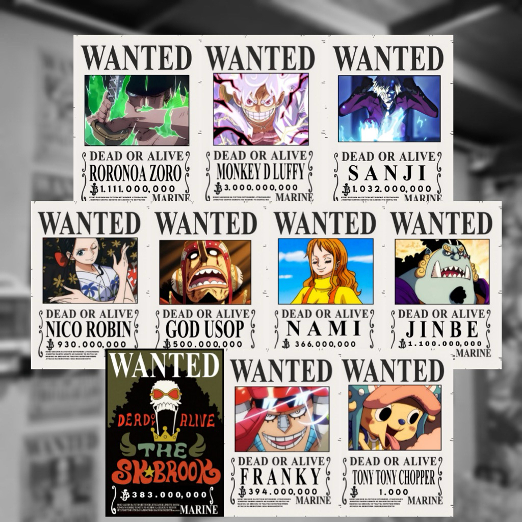 10 KRU MUGIWARA WANTED POSTER