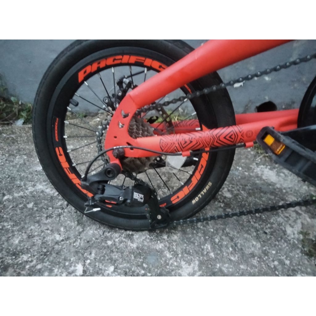 sepeda lipat pacific bike to work ukuran 16