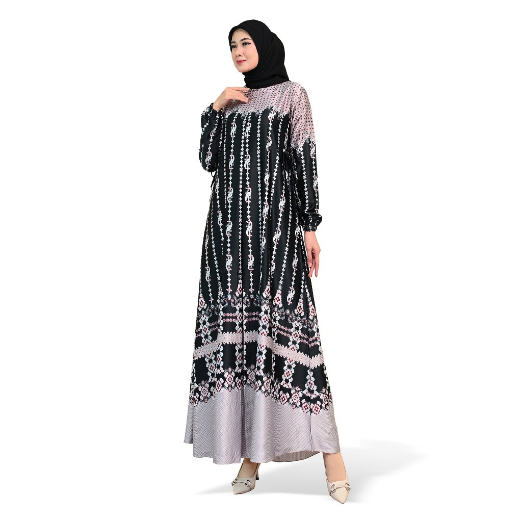GAMIS SILK PREMIUM MOTIF TERBARU WANITA MUSLIM BUNSUI JUMBO TERLARIS Baju Gamis Armani Silk Premium