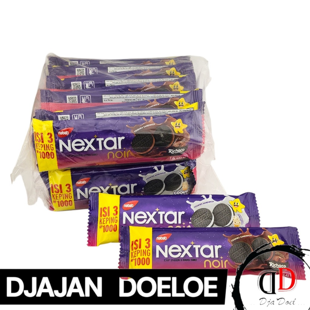Nextar Noir Renceng - Netto 10 bks x 28.5 gr