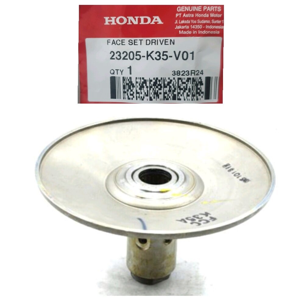 23205-K35-V01 23224-K35-V00 Face Set Movable Driven Pulley Puly Belakang Cowok Cewek Vario 125 LED 2