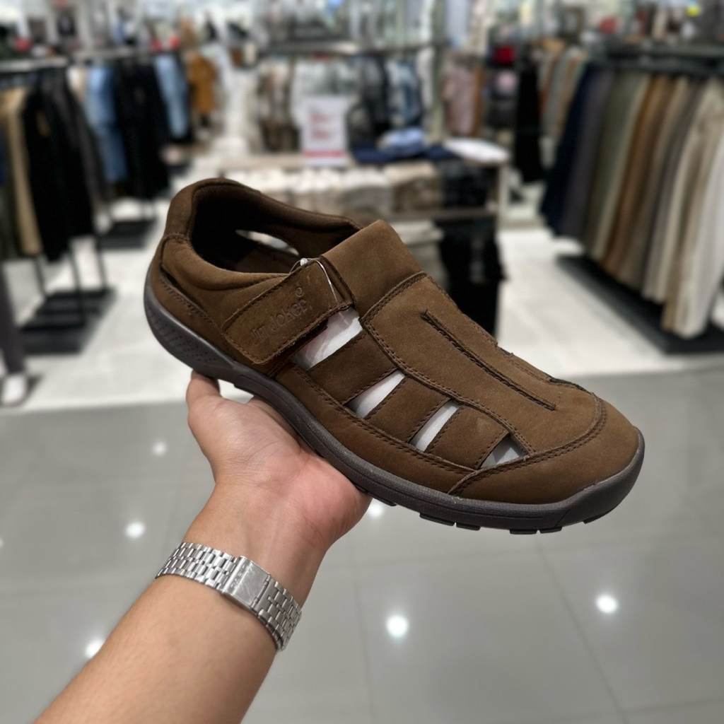 JimJoker Sepatu Selop Pria Bahan Kulit Asli - Jastip Mall