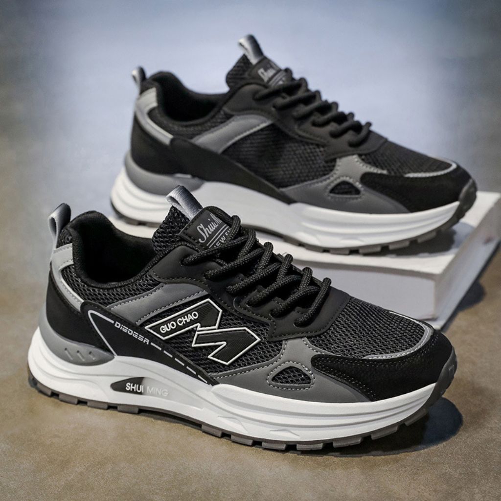 Sepatu Sneakers Pria Guo Chao Shui Ming - Kasual, Sporty, dan Nyaman untuk Aktivitas Sehari-hari k57