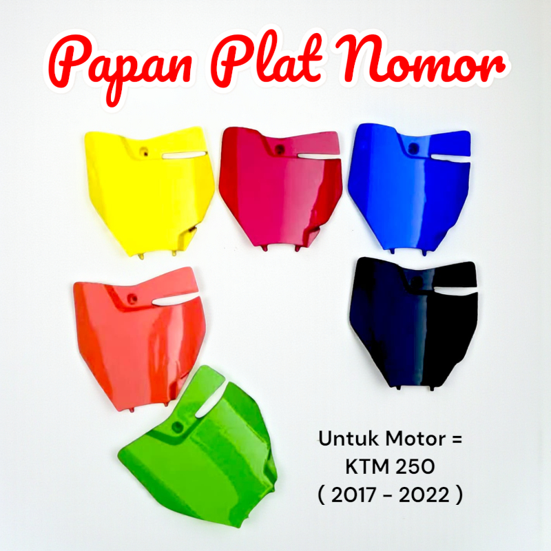 Papan Plat Nomor KTM 250 , KTM Tahun = 2017 - 2022
