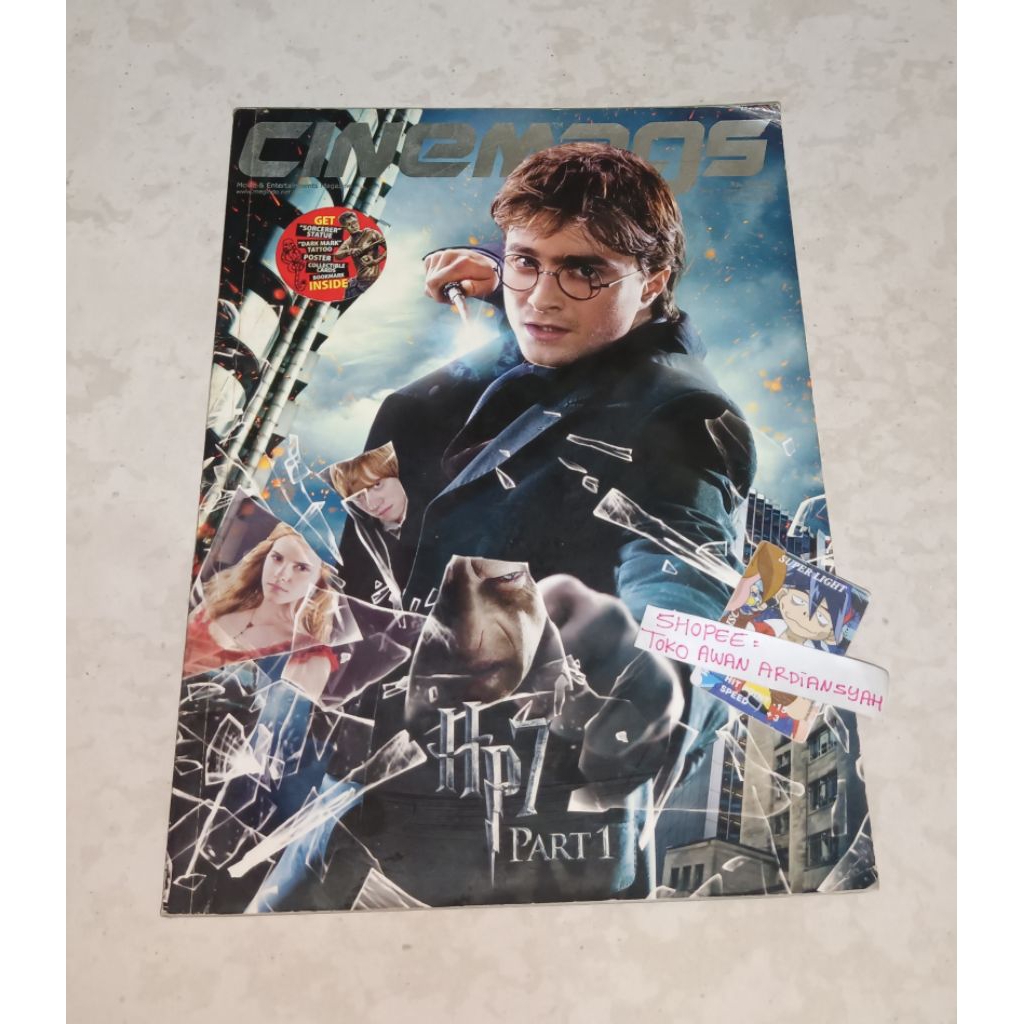 majalah cinemags harry potter (tanpa bonus poster dsb)