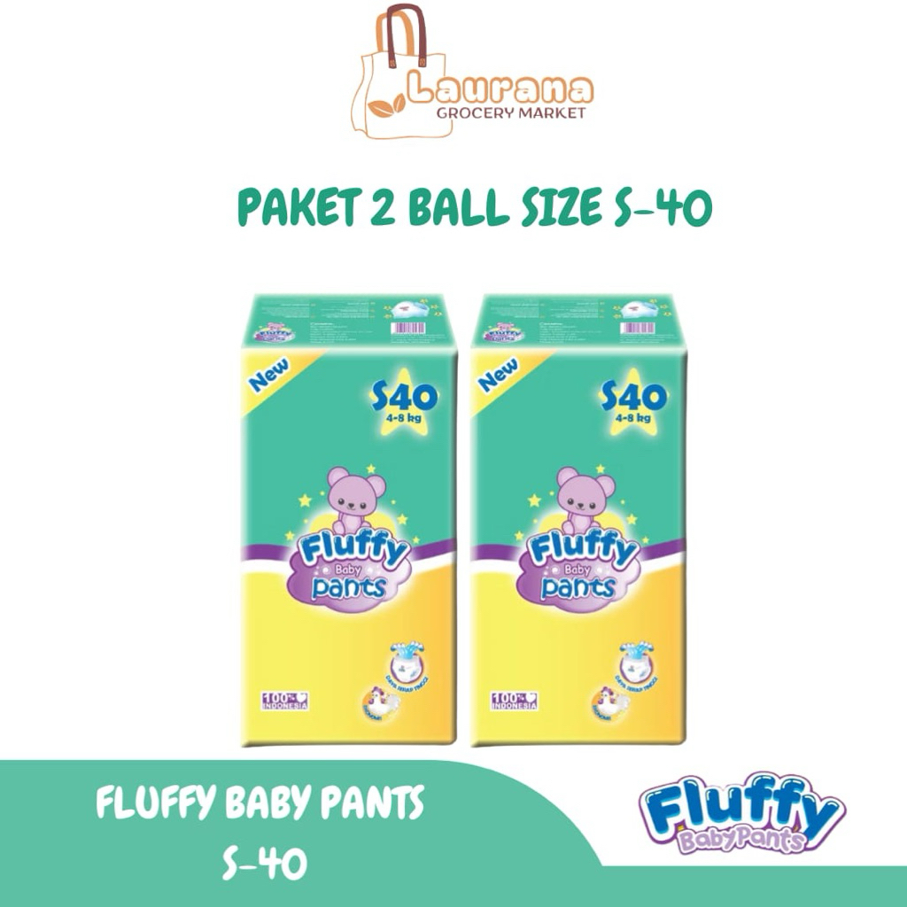 [PAKET 2 BALL] FLUFFY BABY PANTS FLUFFY POPOK BAYI CELANA