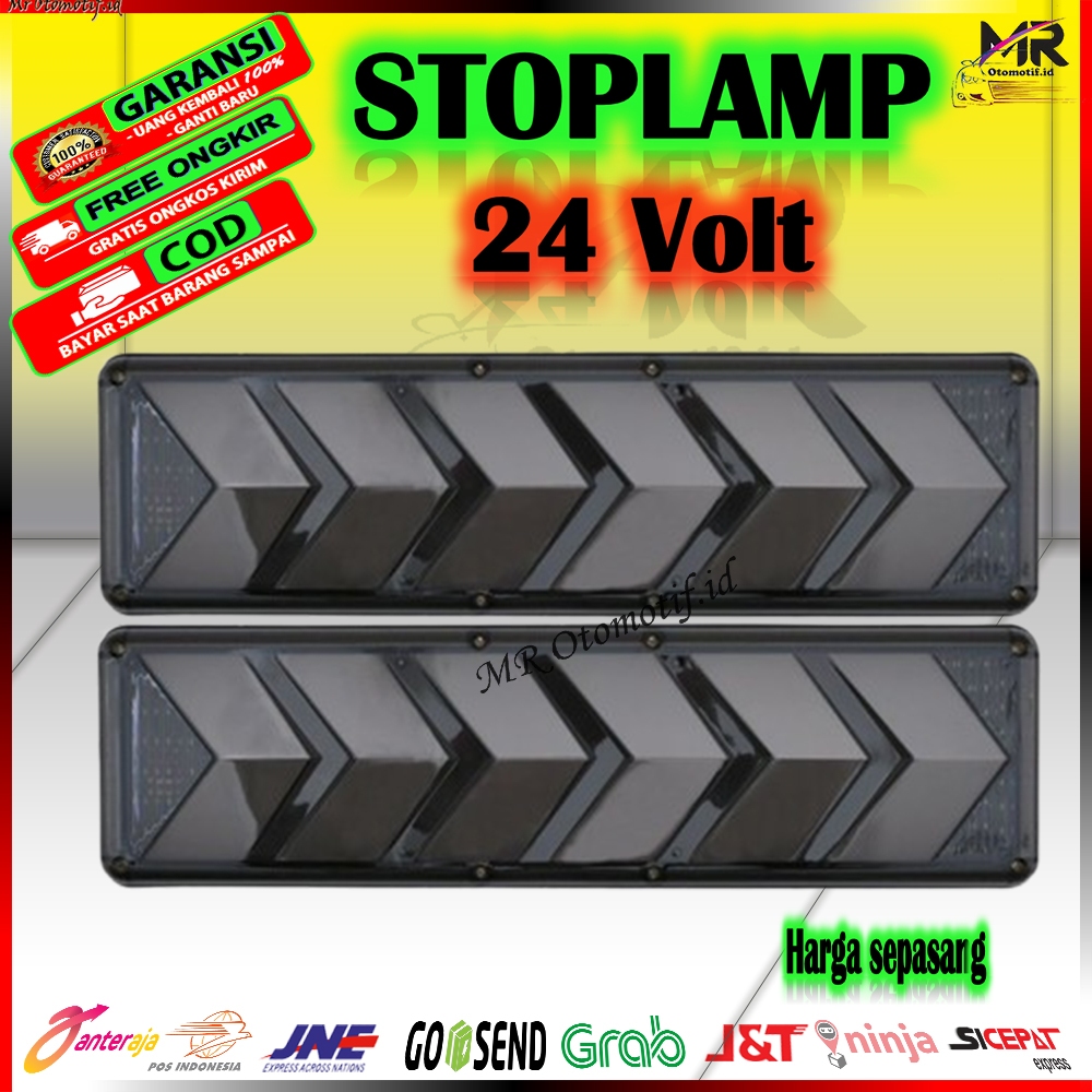 Lampu Variasi Stop Lamp Stoplamp Rem Led Belakang Sen Running Runing Mobil Truk Truck Model 6 Panah 