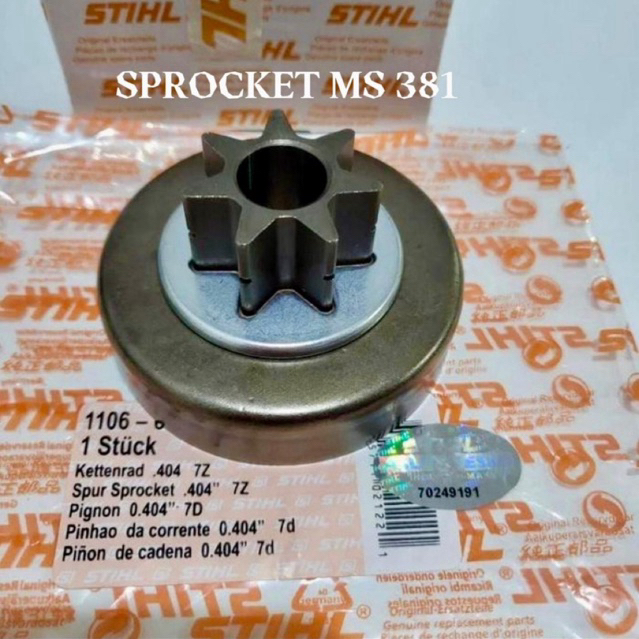 Chain Sprocket Chainsaw MS381|Sprocket Senso STIHL MS381