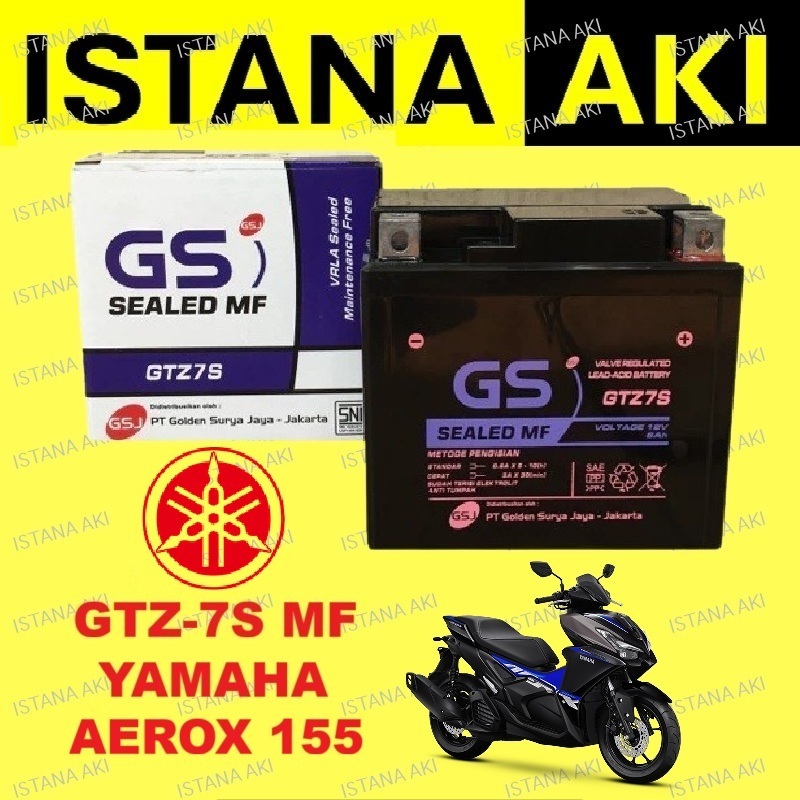 Aki Motor Yamaha Aerox 155 GTZ7S Aki Kering Accu Kering MF
