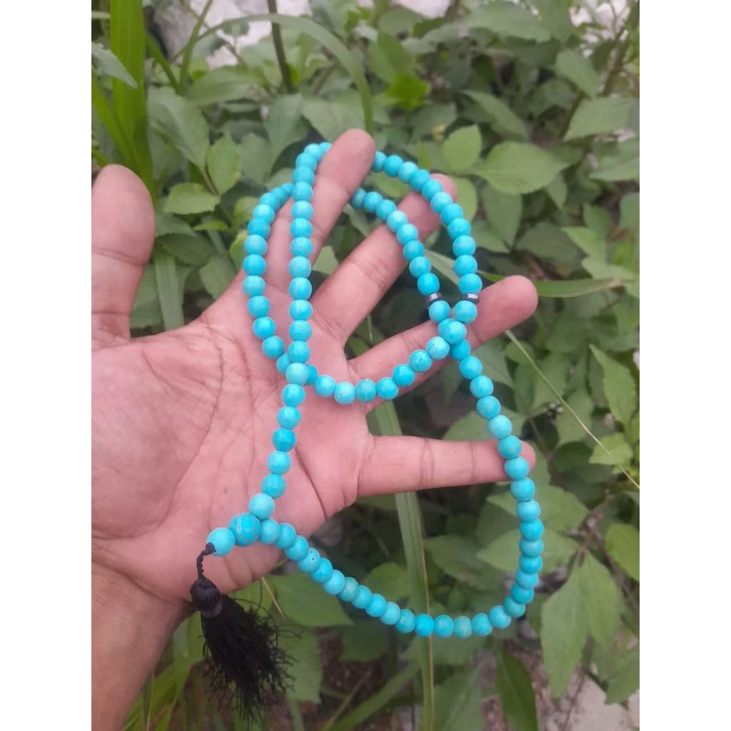 Tasbih Batu Pirus Tibet 8mm Terbaik