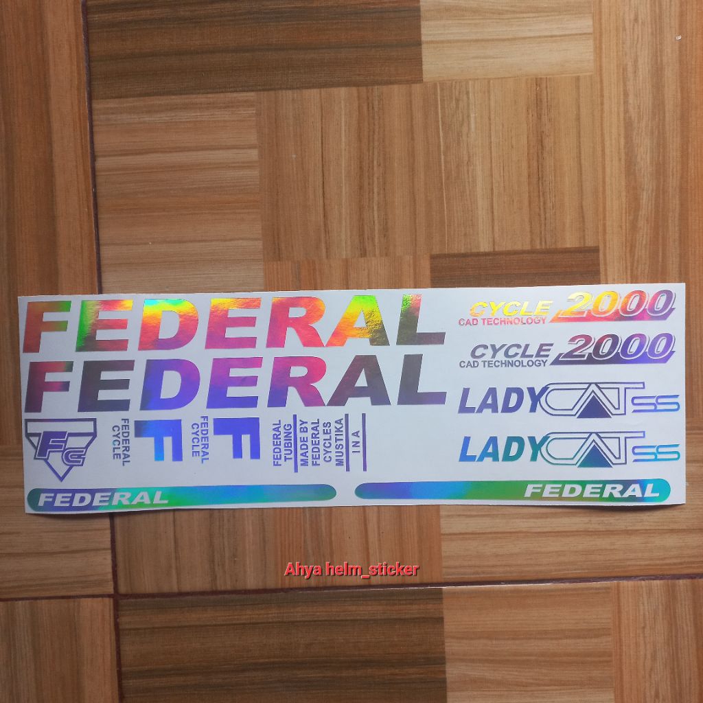 Cutting sticker sepeda FEDERAL FC 2000 LADY CAT
